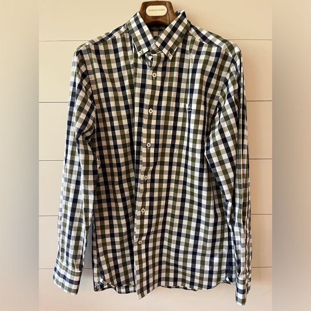 Men’s Large Fish Hippie button down shirt